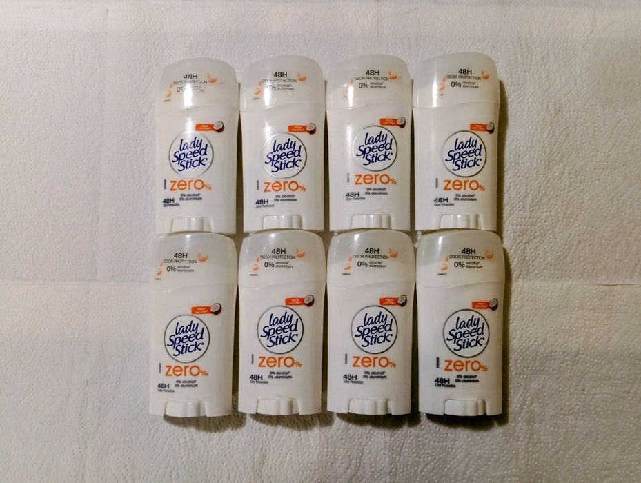 Lady Speed Stick Zero antyperspirant w sztyfcie Zero Aluminium 40g 8 szt.