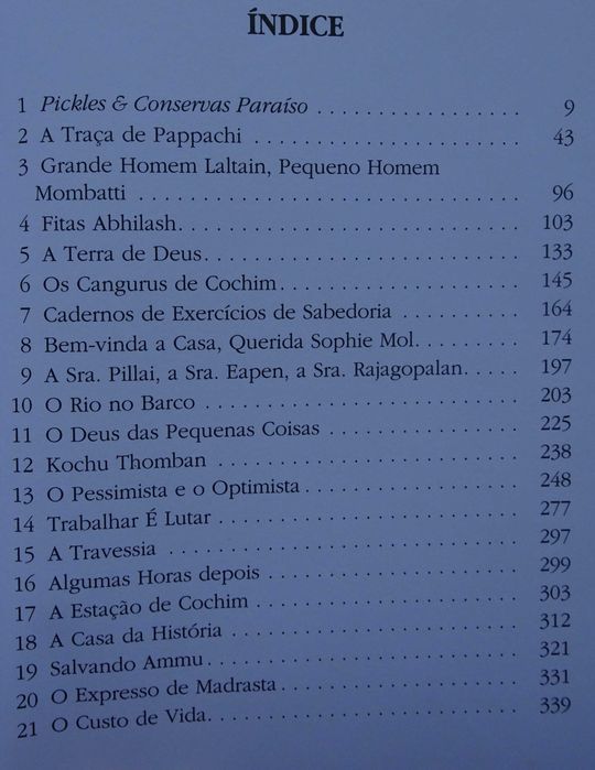 O Deus das Pequenas Coisas de Arundhati Roy