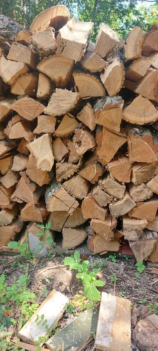 Дрова.дуб,ясень,окация.рубоные и чурки.