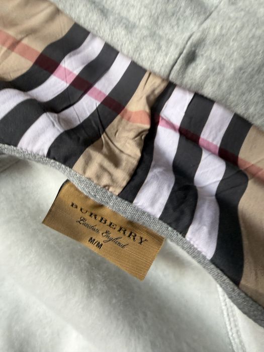 Sweat zip moletom capuz burberry