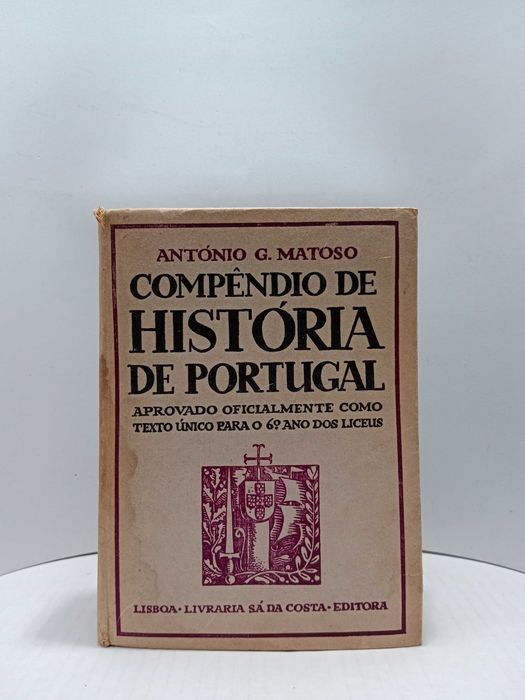 MAIS BARATO - Compêndio de História de Portugal"- de António G. Matoso