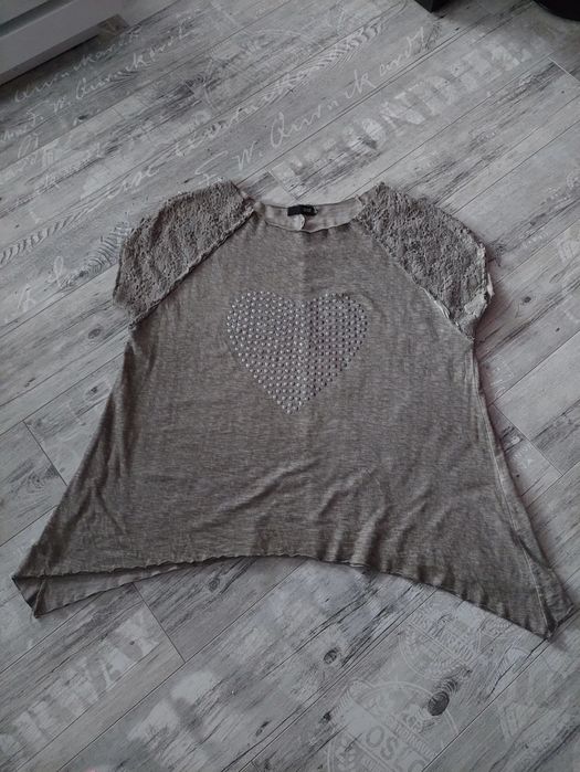 Włoska bluzka tunika oversize