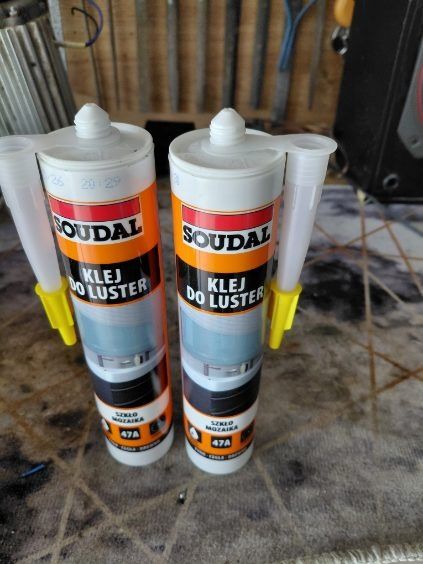 Klej, silikon, cały zestaw