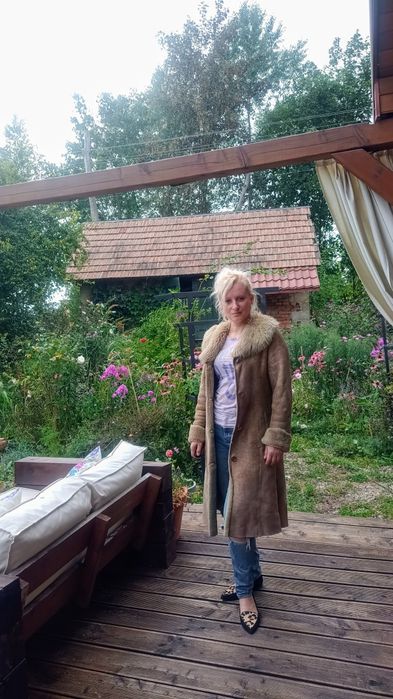 Kożuch naturalny kożuszek prawdziwy toscan