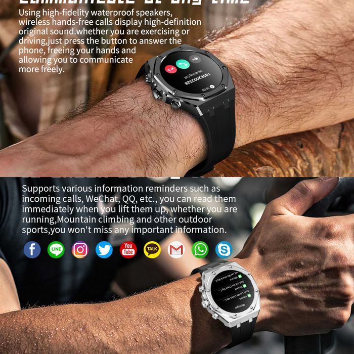 Смарт часы: G-SHOCK. AK68. NFC. 1000mAh.