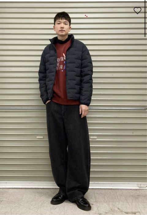 Чорна куртка uniqlo pufftech jacket | non quilted