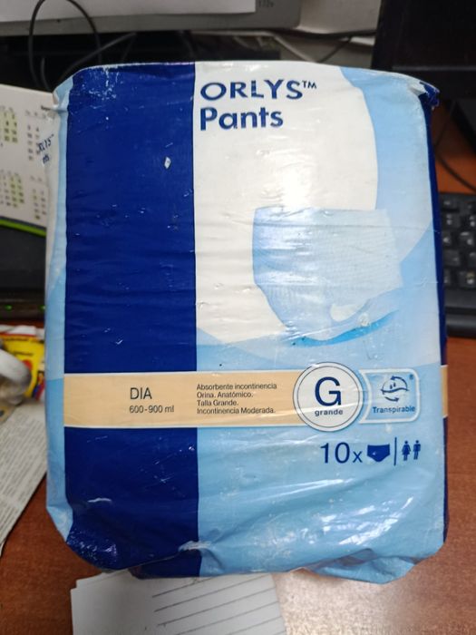 ORLYS Pants – вбираючі труси (G, 10 шт.)
Пропоную одноразові вбираючі