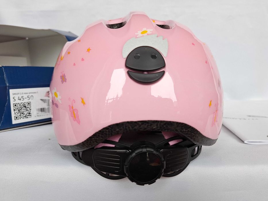 Kask rowerowy dziecięcy Abus Smiley 2.0 Rose Princess S 45-50cm