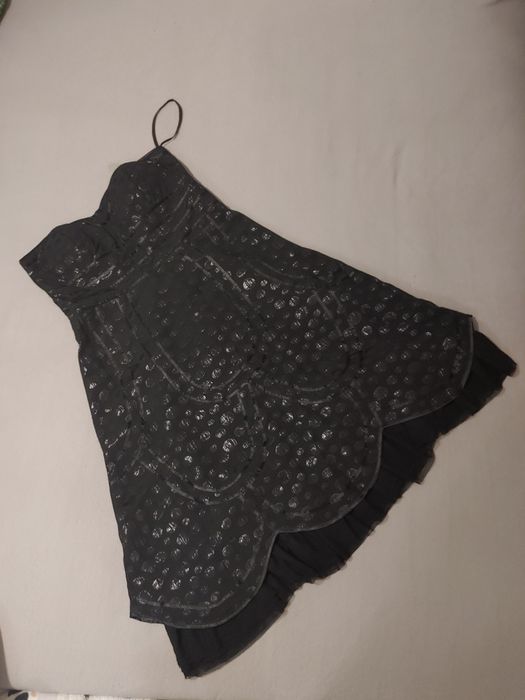 Nowa czarna sukienka w kropki rozm. 12 (44)