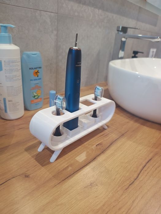 Stojak pod 2 szczoteczki oraz 2 końcówki Philips Sonicare