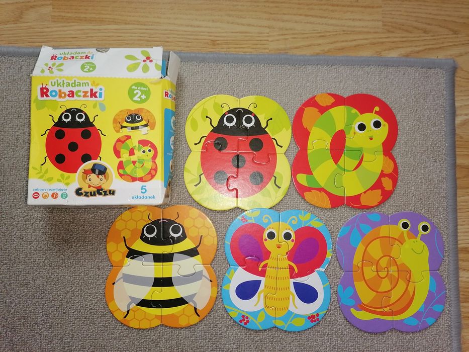 Czuczu puzzle 2+,rzepy zwierzęta, puzzle piankowe liczby