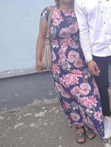 Сукня міді квітковий принт 50-52р