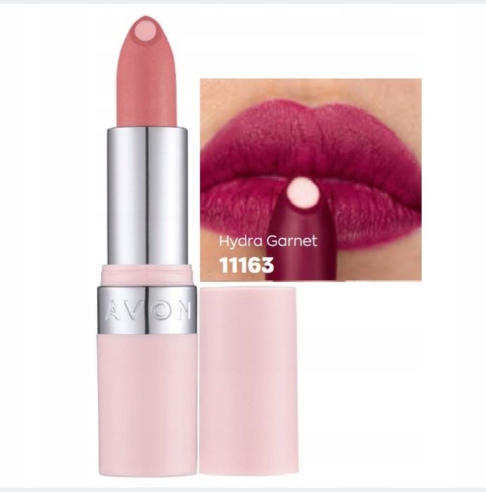 Szminka Avon hydramatic shine hydra garnet