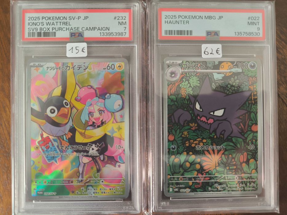 Cartas Graded Pokemon TCG - PSA/BGS/CGC Inglês e Japonês