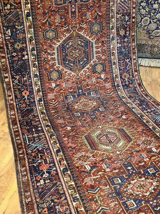 Stary perski Kobierzec Heriz Karayah 440x150 Rękodzieło od Persopolis