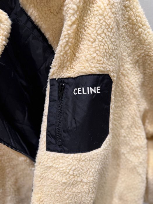 Celine Teddy Fleece Jacket / Куртка-тедді бежева