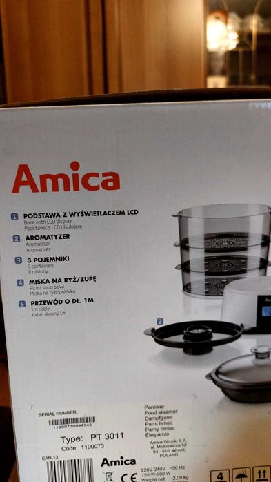 Nieużywany Parowar AMICA