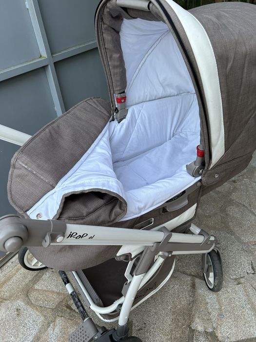 Carrinho de bebe trio bebecar com isofix para carro + acessórios