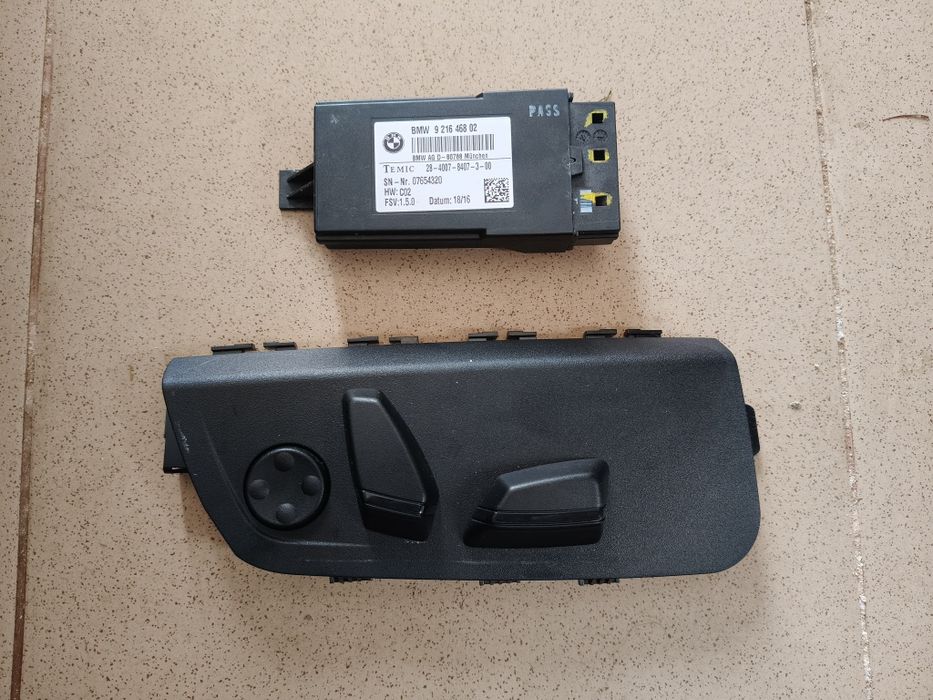 Przyciski, moduł, sterowanie fotela pasażera BMW X1 F48