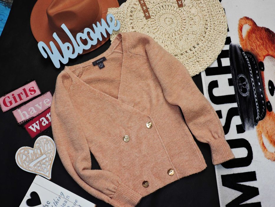 Primark dwurzędowy milutki sweterek 34/36