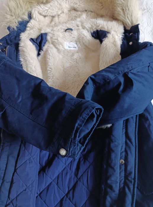 Куртка-парка Zara Kids 13-14(164) синій колір