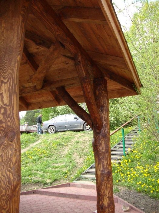 Altanka altana drewniana bieśiadna z bala