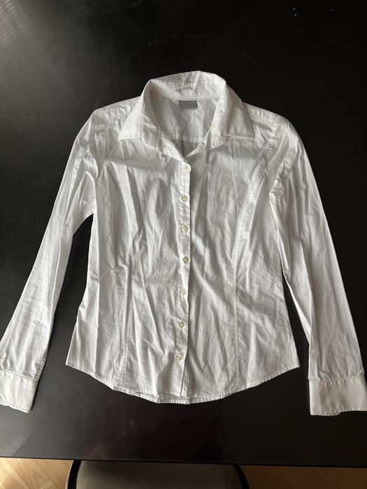 Bluzka koszula biała Basic casual codzienna zwykła