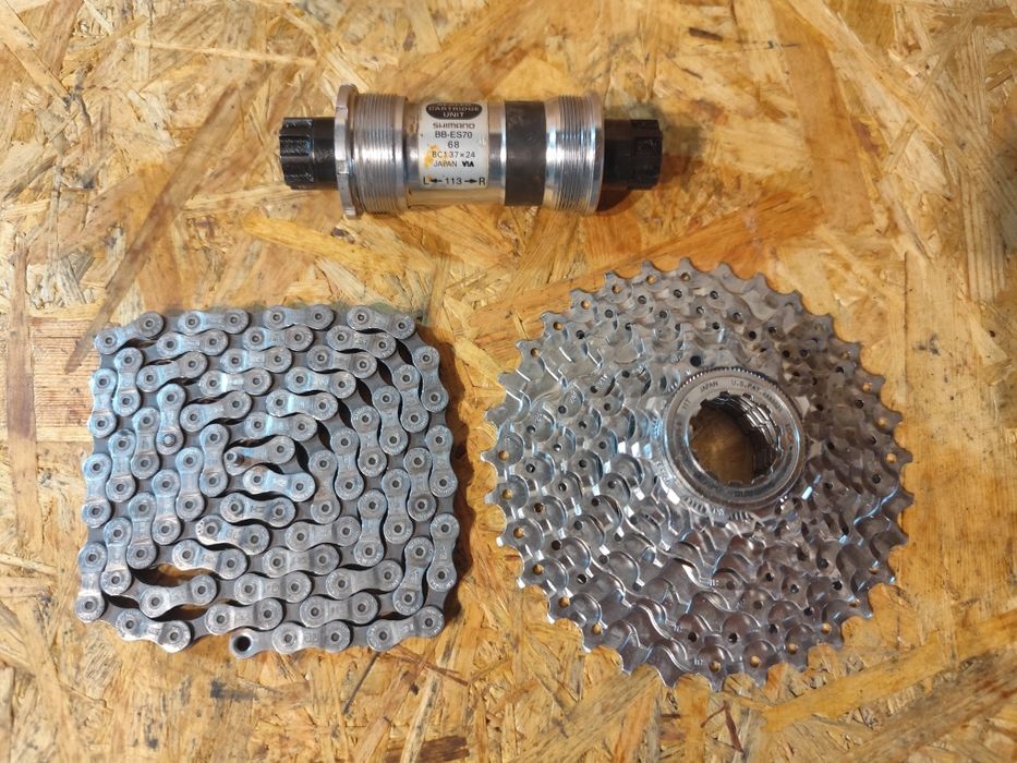 Pełna Gruba Deore LX M-570 / M571 napęd 3x9 retro vintage