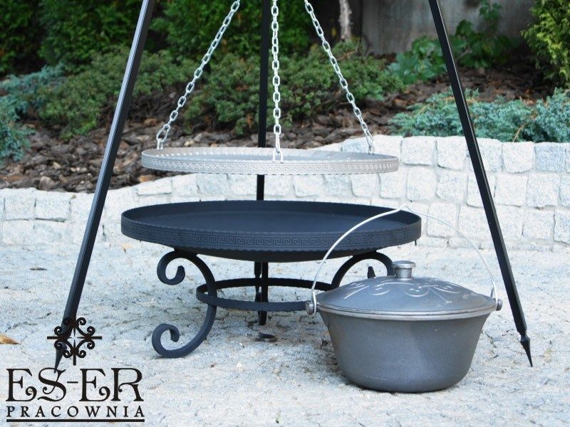 Zestaw PIOTR 60/70 - Grill ozdobny, palenisko, kociołek 10,5l ES-ER