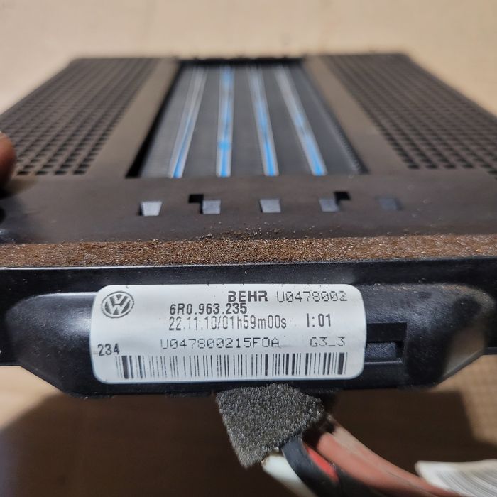 Nagrzewnica elektryczna skoda Fabia II vw polo 6R seat ibiza IV 2010r