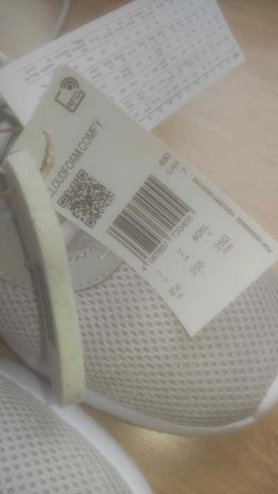 Adidas Cloudfoam Comfy sapatilhas com caixa, Novo