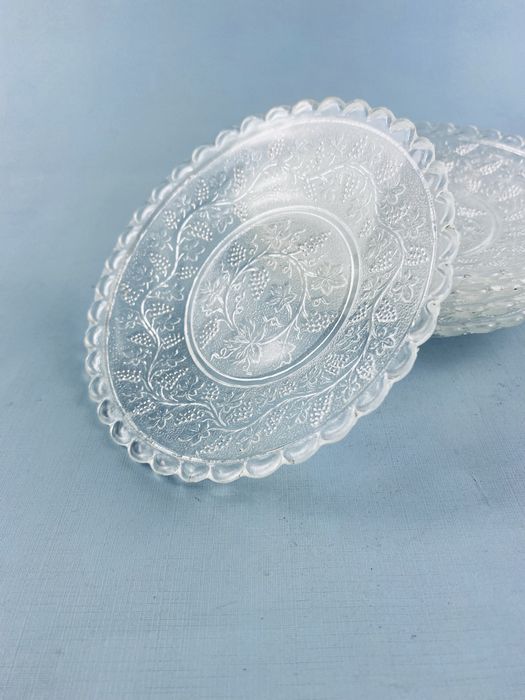 Talerzyki deserowe szklne winogrona