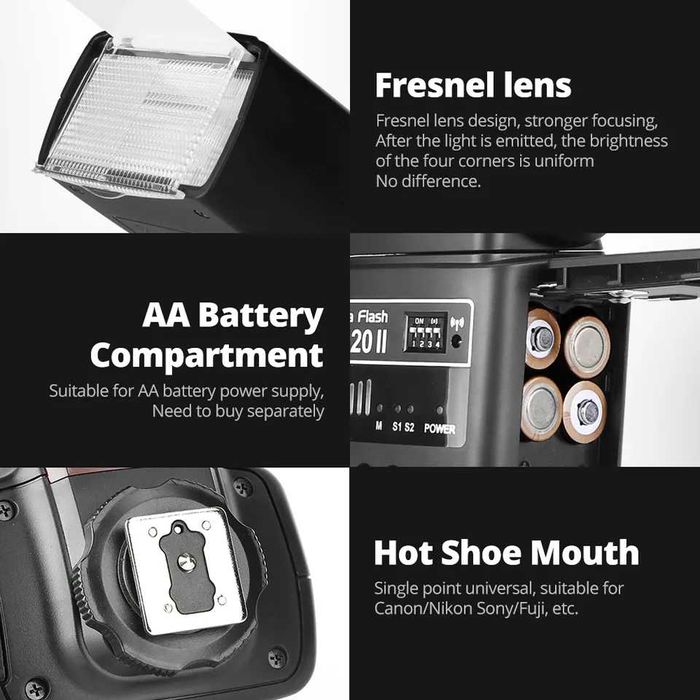 Фото спалах + синхронізатор Godox TT520II | Вспышка + синхронизатор