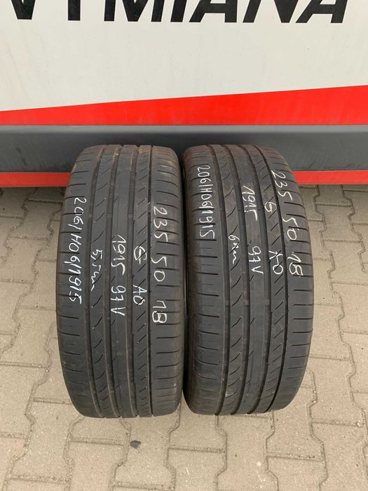 2 szt. opony uzywane letnie 235/50r18 Continental ContiSportContact 5