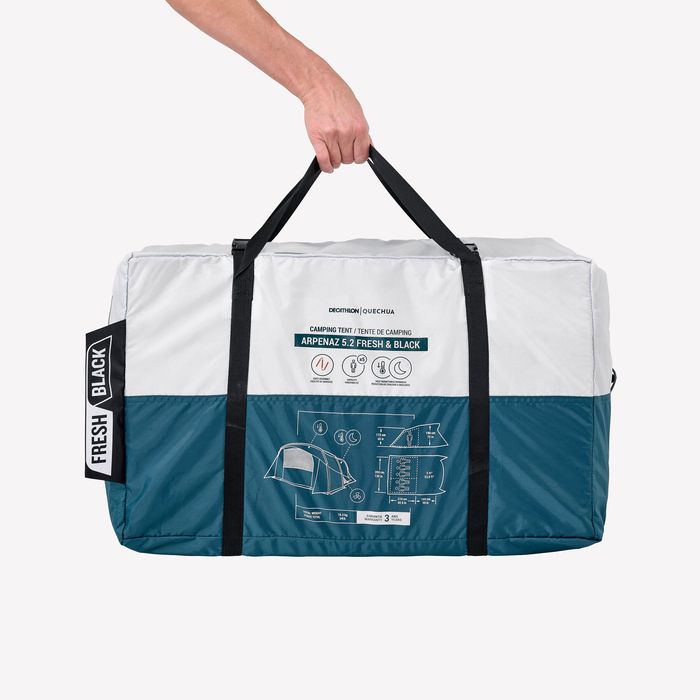 Tenda de Campismo 5 lugares 2 quartos, Fresh & Black, Arpenaz 5.2