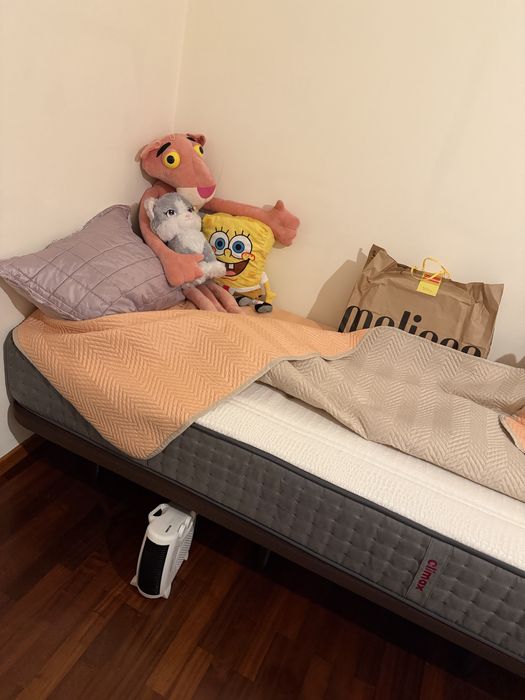 Cama de solteiro e toucador( penteadeira)