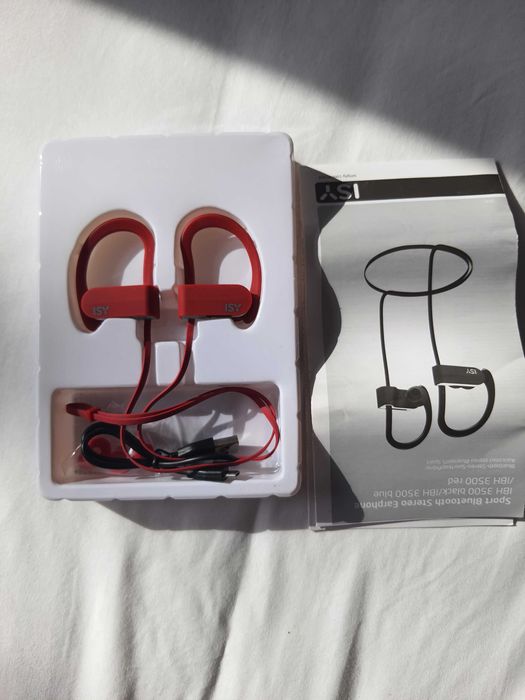 Słuchawki bezprzewodowe ISY IBH-3500-RD Czerwony