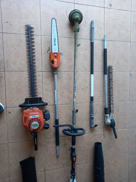 Conjunto sthil gasolina e bateria