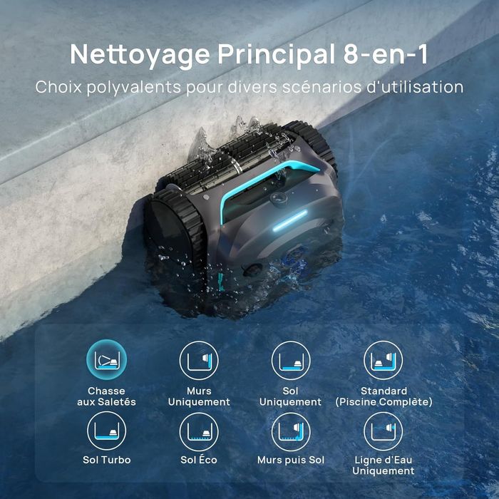 WYBOT C2 Vision-A NOVO – Robô com IA para Piscina (Fundo/Parede)