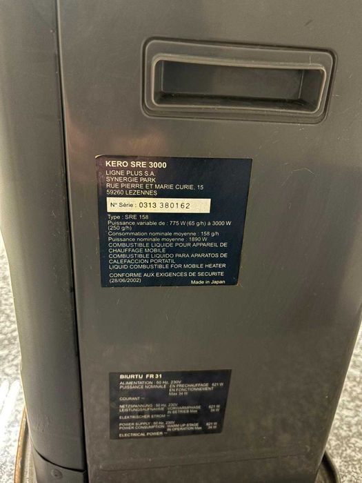 Salamandra de parafina electrónica KERO SRE 3000