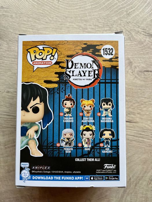 funko pop inosuke hashibira, демон слеєр, аніме фігурка