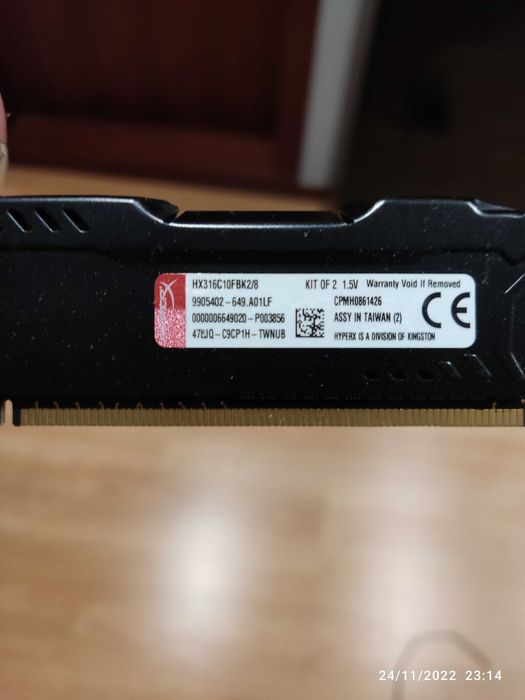 Memórias DDR3 16Gb (8x2) Kingston Hyper x Fury64729875803265123