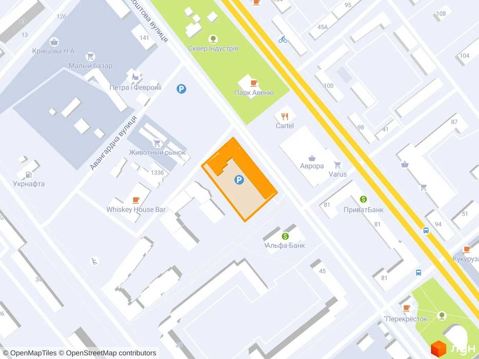 Фасадне нежитлове приміщення в новобудові, вул. Поштова (за ТЦ Аврора)