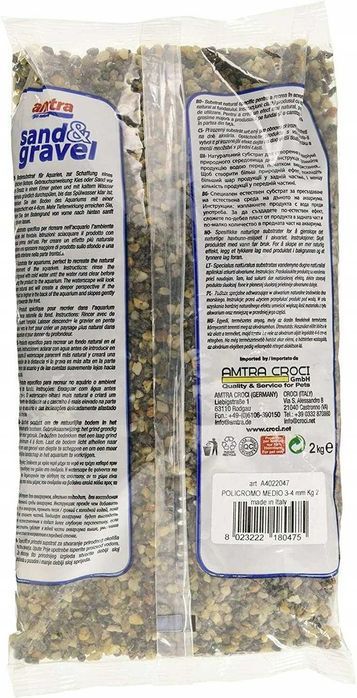 Żwirek naturalne 3-4 mm 2 kg AMTRA CROCI POLICROMO