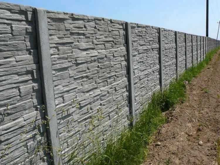 Ogrodzenie betonowe płyty betonowe płyty ogrodzeniowe płot