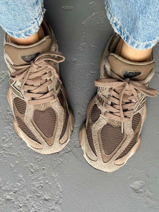 Кроссовки Женские New Balance 9060 Beige Brown/NB Кросівки НьюБеланс