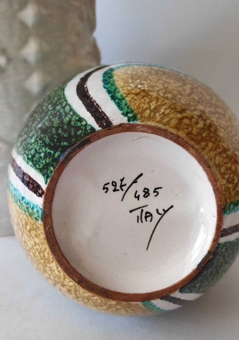 Stary wazon ceramiczny, "Pikasiak" Italy 527/485, Design Vintage