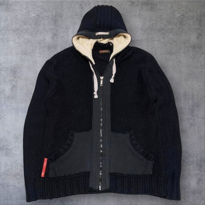 В'язана Зип худи prada