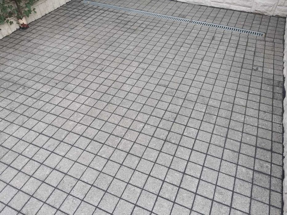 PROMOCJA ! Kostka brukowa Granitowa CZARNA cięta płomieniowana!!