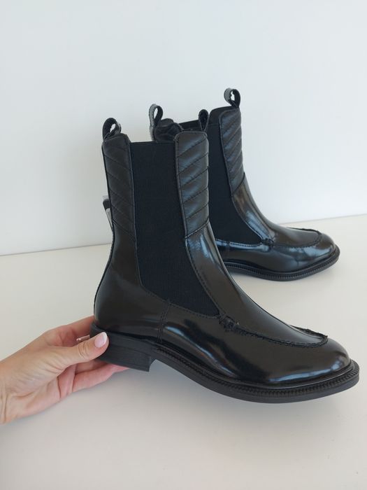 Buty botki skórzane Sergio Bardi w rozmiarze 38 Nowe